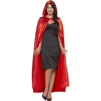 Kostýmy pro dospělé - Plášť s kapucí červený
