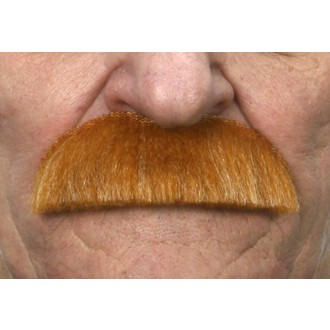 Doplňky na karneval - Knír rovně střižený rezavý