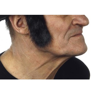 Doplňky na karneval - Licousy zastřižené černošedé