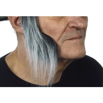 Doplňky na karneval - Licousy přerostlé černošedé