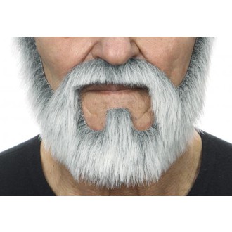 Doplňky na karneval - Plnovous krátký šedý