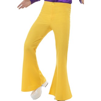 Kostýmy pro dospělé - Kalhoty Hippie žluté