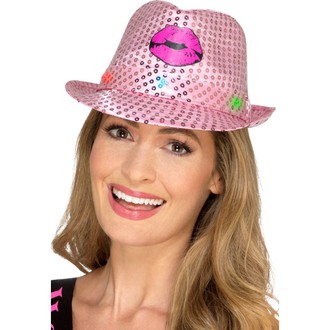 Klobouky - čepice - čelenky - Svítící klobouk na párty