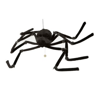 Halloween - Pavouk 120 cm svítící oči a se zvukem