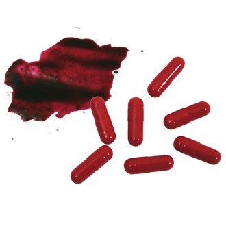 Líčidla - Make up - krev - Ampulky s krví 8ks