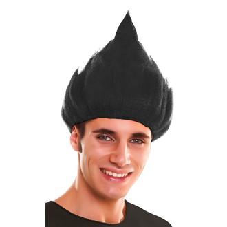 Paruky - Paruka Troll černá - crazy a punk paruka