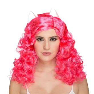 Paruky - Paruka s oušky růžová