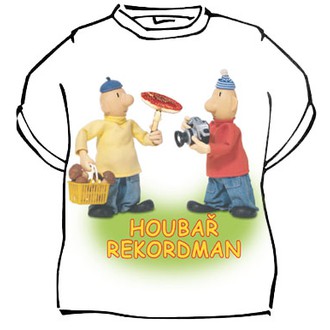 Zábavné předměty - Tričko Pat a Mat Houbař rekordman