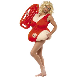 Kostýmy pro dospělé - Kostým Baywatch Lifeguard plavky