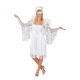 Kostýmy pro dospělé - Kostým Anděl s křídly a svatozáří