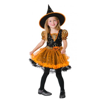 Čarodějnice - Dětský kostým Dýňová čarodějnice