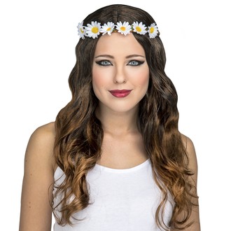 Paruky - Hnědá paruka Hippie