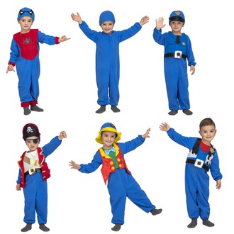 Kostýmy pro děti - Dětský kostým 5 v 1 modrý