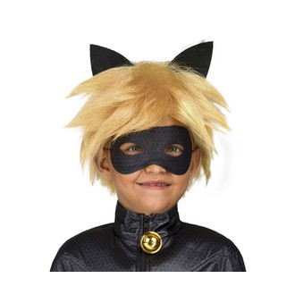 Paruky - Paruka a maska Černý kocour dětská