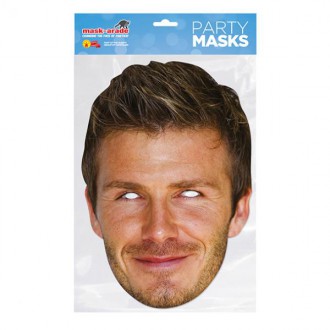 Masky - Škrabošky - Papírová maska David Beckham