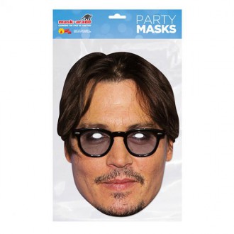 Masky - Škrabošky - Papírová maska Jonny Depp