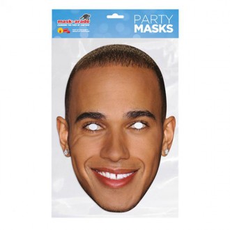 Masky - Škrabošky - Papírová maska Lewis Hamilton