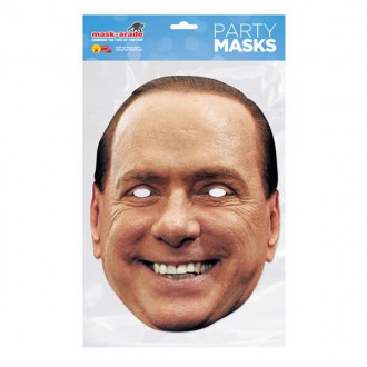 Masky - Škrabošky - Papírová maska Silvio Berlusconi