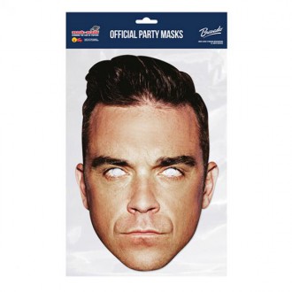 Masky - Škrabošky - Papírová maska Robbie Williams