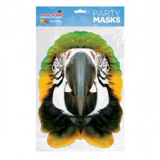 Masky - Škrabošky - Papírová maska Papoušek