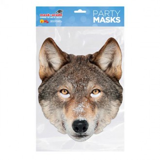 Masky - Škrabošky - Papírová maska Vlk