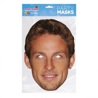 Masky - Škrabošky - Papírová maska Jenson Button