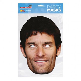 Masky - Škrabošky - Papírová maska Mark Webber