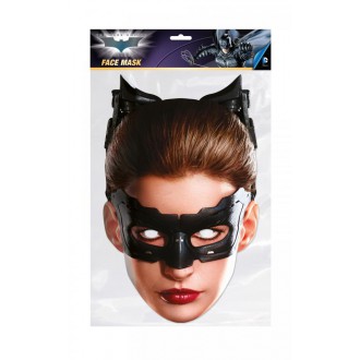 Masky - Škrabošky - Papírová celoobličejová maska Catwoman