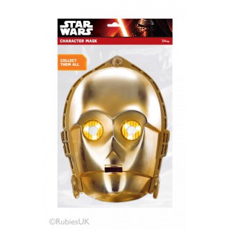 Masky - Škrabošky - Papírová maska C-3PO