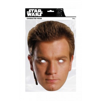 Masky - Škrabošky - Papírová maska Obi-Wan Kenobi