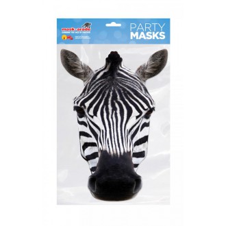 Masky - Škrabošky - Papírová maska Zebra