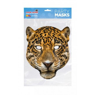 Masky - Škrabošky - Papírová maska Leopard