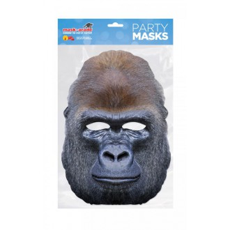 Masky - Škrabošky - Papírová maska Gorila