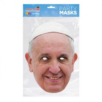 Masky - Škrabošky - Papírová maska Papež František