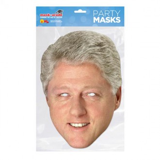 Masky - Škrabošky - Papírová maska Bill Clinton
