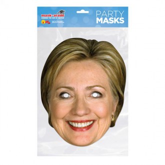 Masky - Škrabošky - Papírová maska Hillary Clintonová