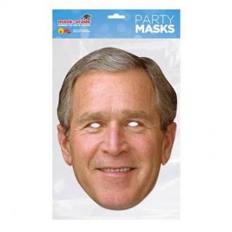 Masky - Škrabošky - Papírová maska George Bush