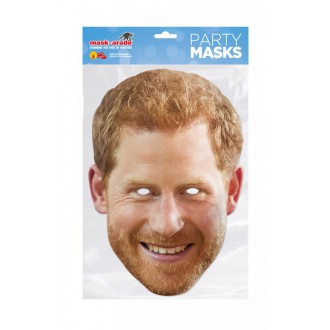 Masky - Škrabošky - Papírová maska Princ Harry