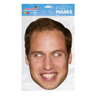 Masky - Škrabošky - Papírová maska Princ William