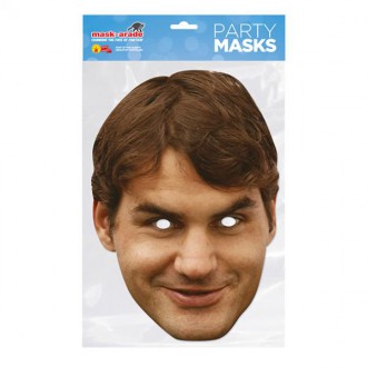 Masky - Škrabošky - Papírová maska Roger Federer