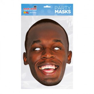 Masky - Škrabošky - Papírová maska Usain Bolt