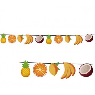 Doplňky na karneval - Papírová girlanda ovoce