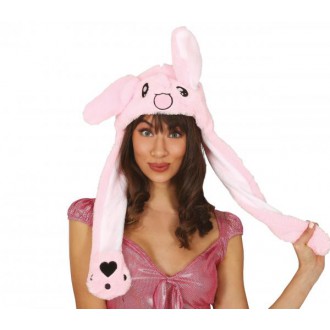 Klobouky - čepice - čelenky - Čepice Králíček růžový