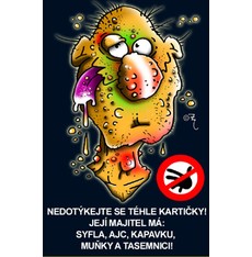 Průkaz Nedotýkejte se téhle kartičky