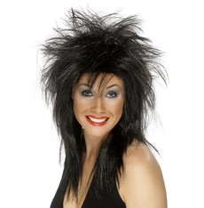 Dámská paruka Rock diva černá