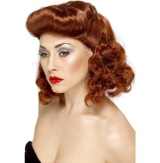 Dámská paruka Pin up rezavá