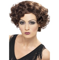 Paruka Charleston  hnědá