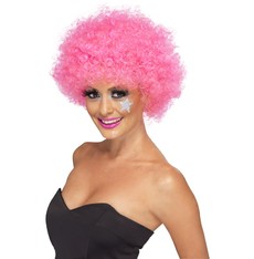 Paruka Funky Afro růžová