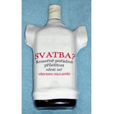 Tričko na flašku Svatba?