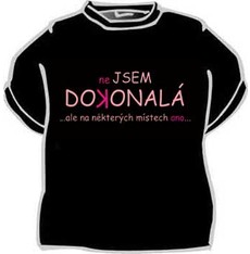 Tričko Nejsem dokonalá ...